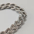 British vintage sterling silver twisted chain necklace 40cm 12.5g EJLd